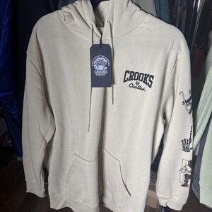 Men’s XL Crooks & Castles Death Row Records Brand New With Tags Tan Hoodie